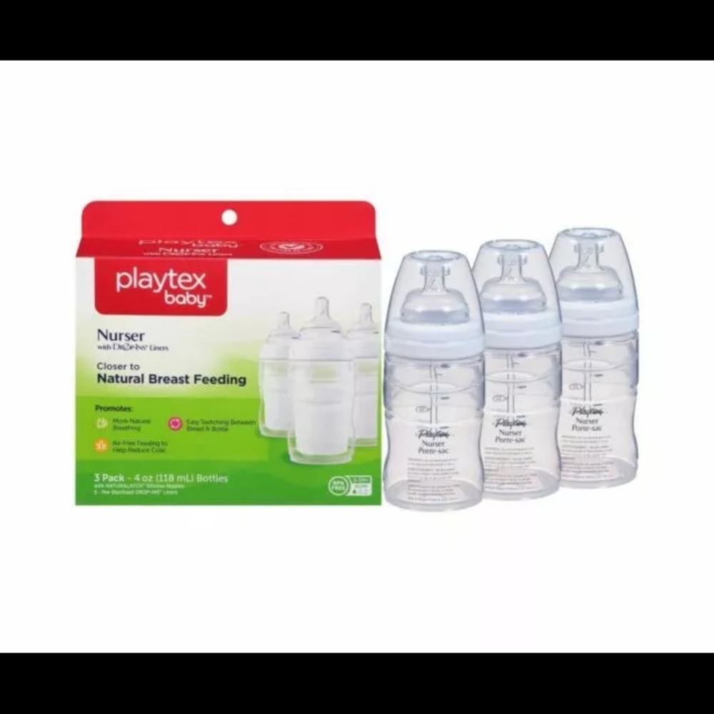 Playtex Baby Nurser Bottles - Clear